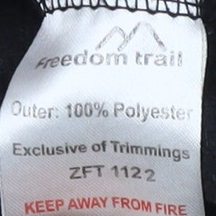 Freedom Trail Black Fleece 1/4 Zip Sweatshirt M