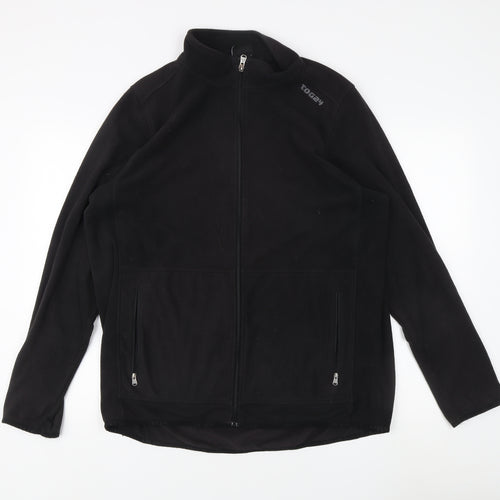 TOG24 Men's Black XL Fleece Jacket Outdoor