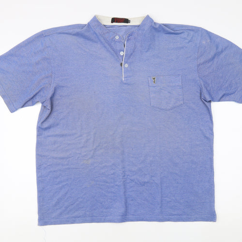 Gold Men Blue 2XL Polo Shirt for Men