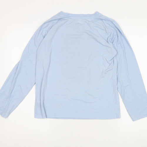 Disney Women Blue Stitch Long Sleeve T-Shirt Size S