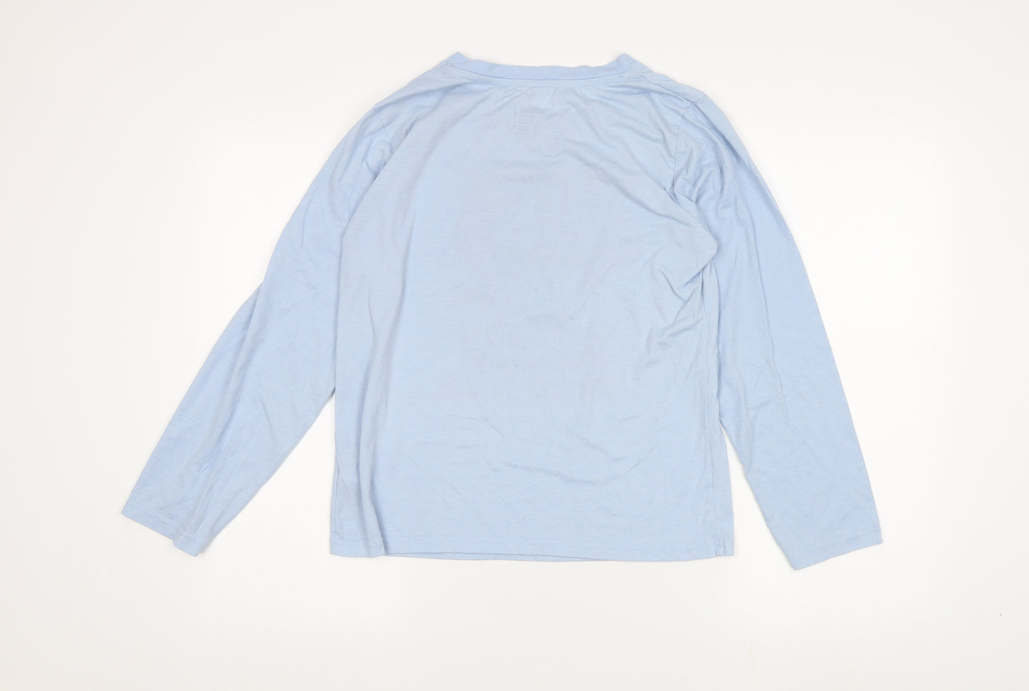 Disney Women Blue Stitch Long Sleeve T-Shirt Size S
