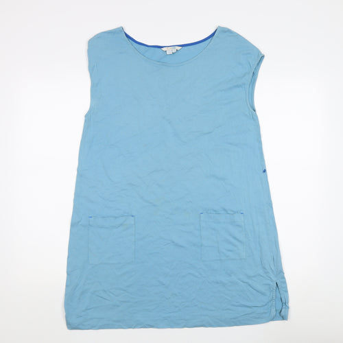 Boden Women's Blue Sleeveless T-Shirt, Medium, Casual