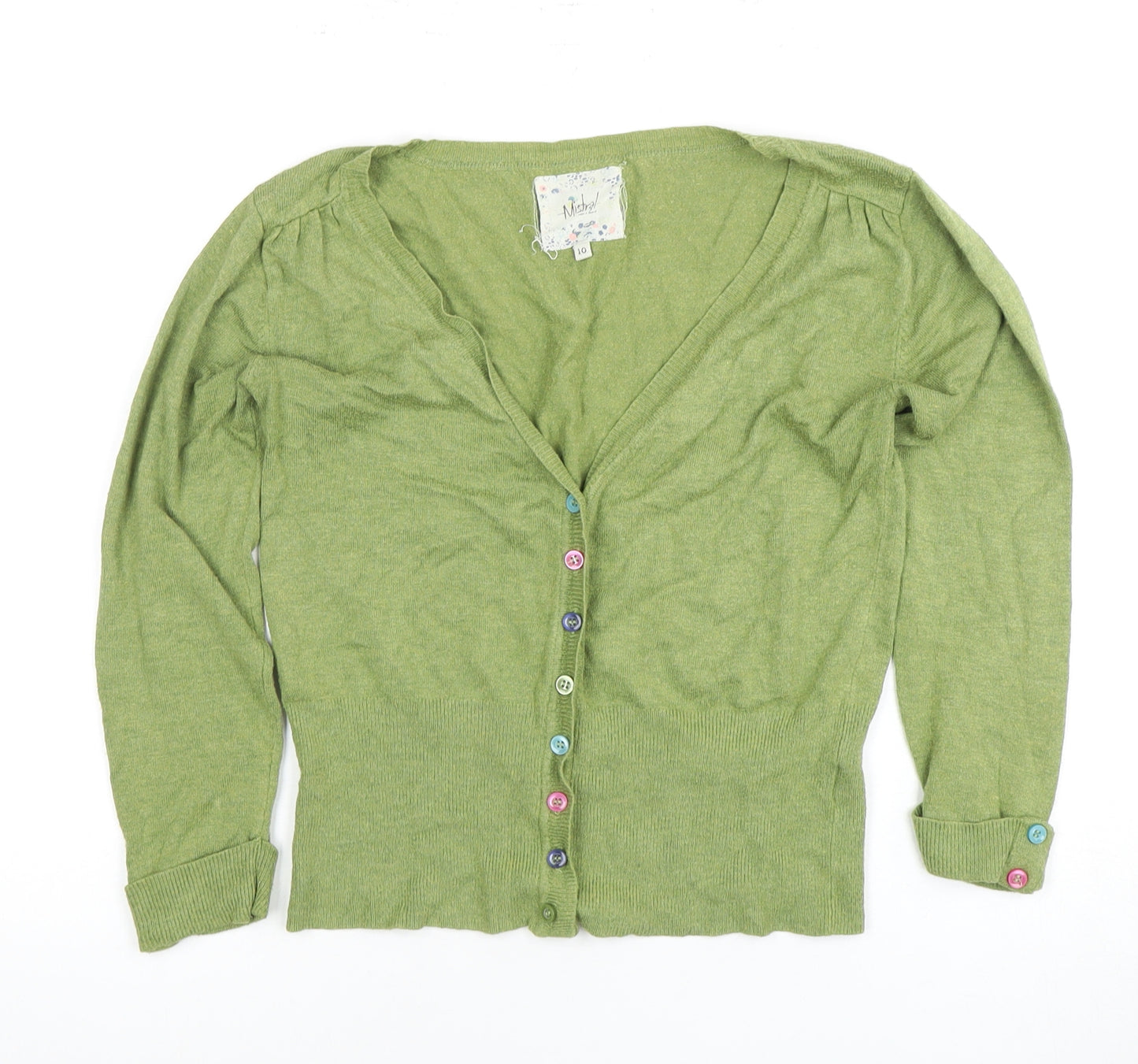 Mistral Women's Green Cardigan Size 10 with Buttons