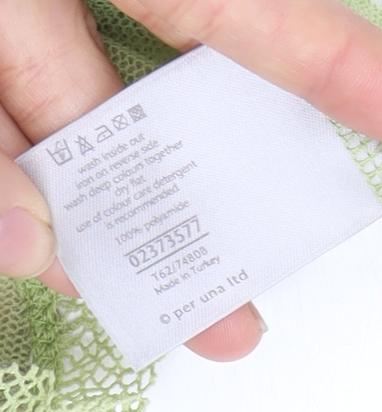 Marks & Spencer Green Floral Mesh Top Size 18