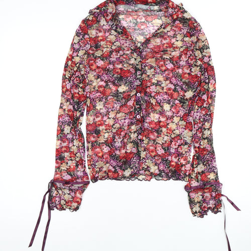 Per Una Women's Multicoloured Floral Blouse Size 12