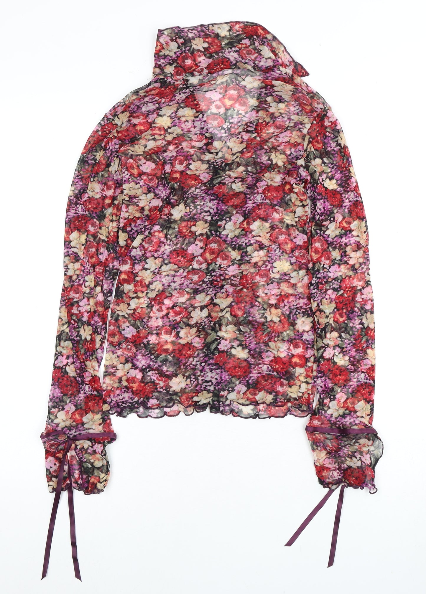 Per Una Women's Multicoloured Floral Blouse Size 12