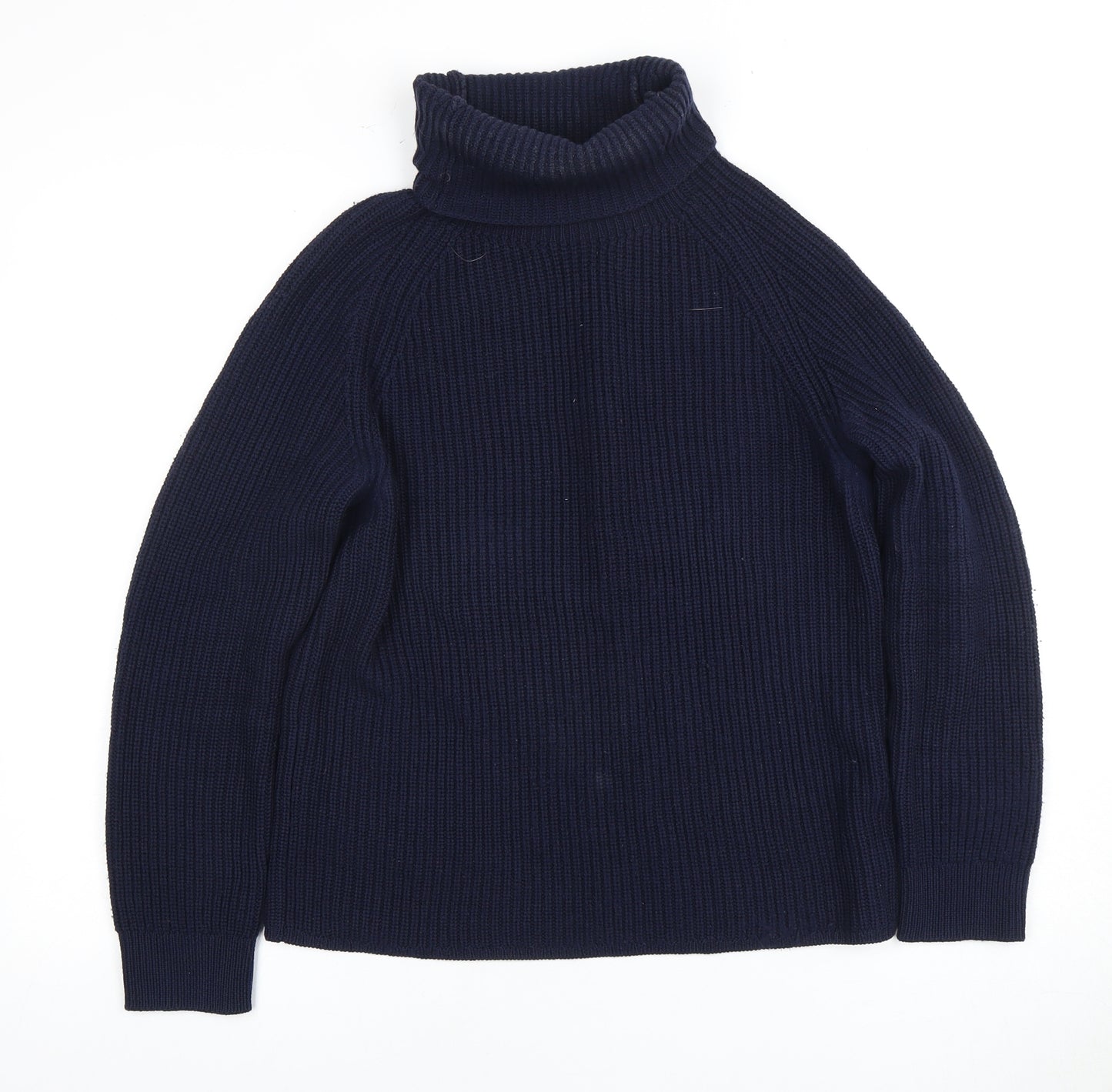 Jigsaw Women's Blue Wool Roll Neck Jumper S