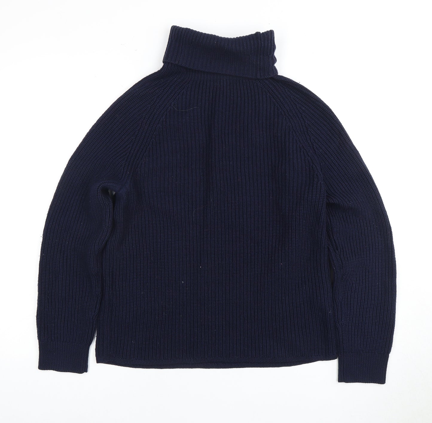 Jigsaw Women's Blue Wool Roll Neck Jumper S