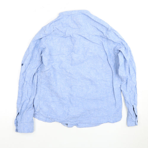 Fattace Boys Blue Button-Up Shirt, Size 12-13 Years
