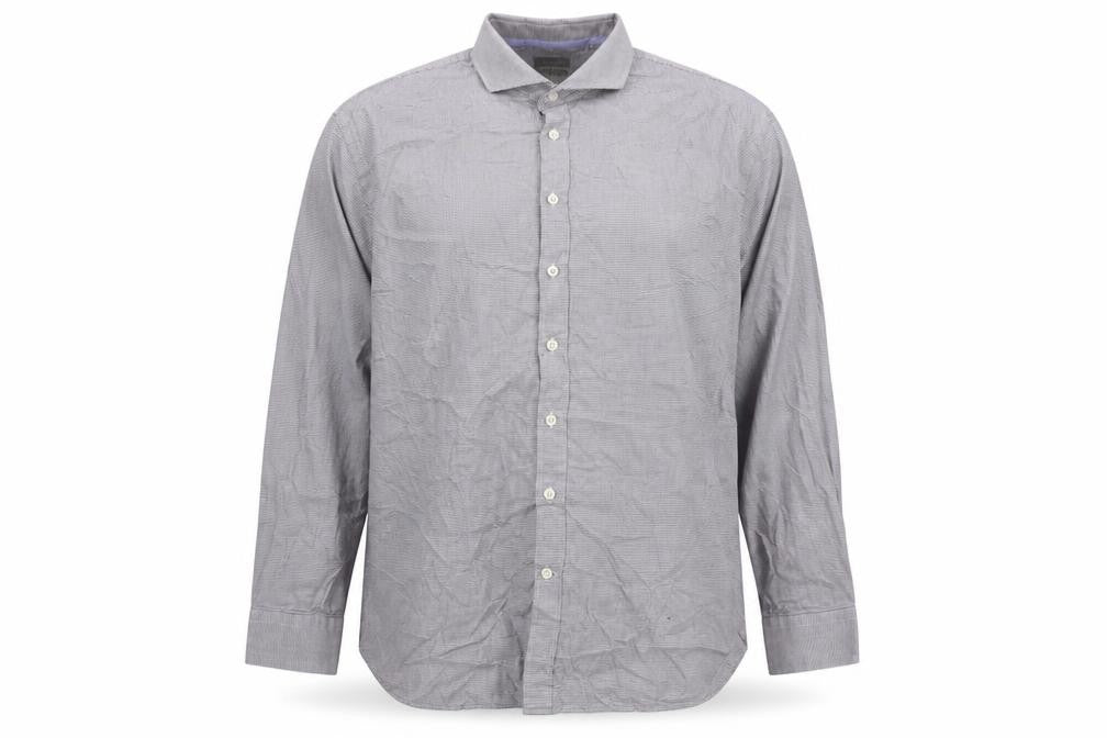 Jaeger Men's Check Regular Fit Cotton Dress Shirt L