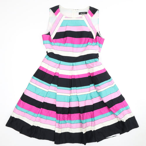 Nine West Women's Striped Fit & Flare Dress, Size 6