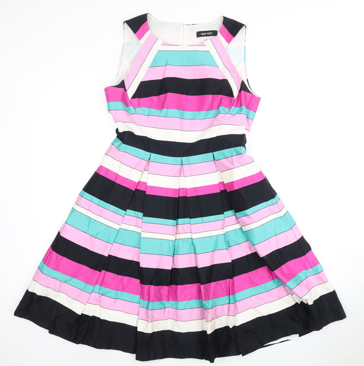 Nine West Women's Striped Fit & Flare Dress, Size 6