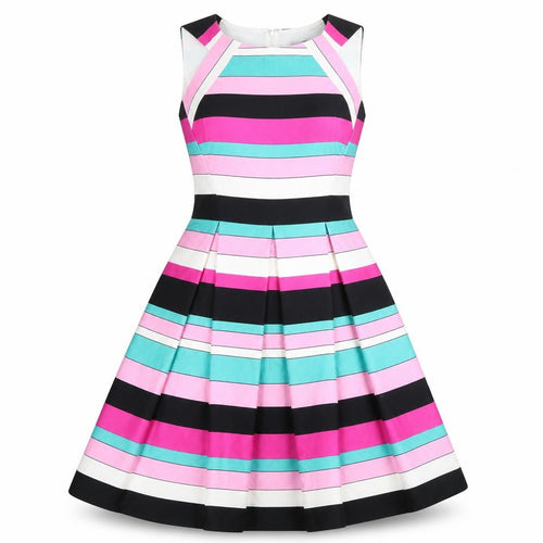 Nine West Women's Striped Fit & Flare Dress, Size 6
