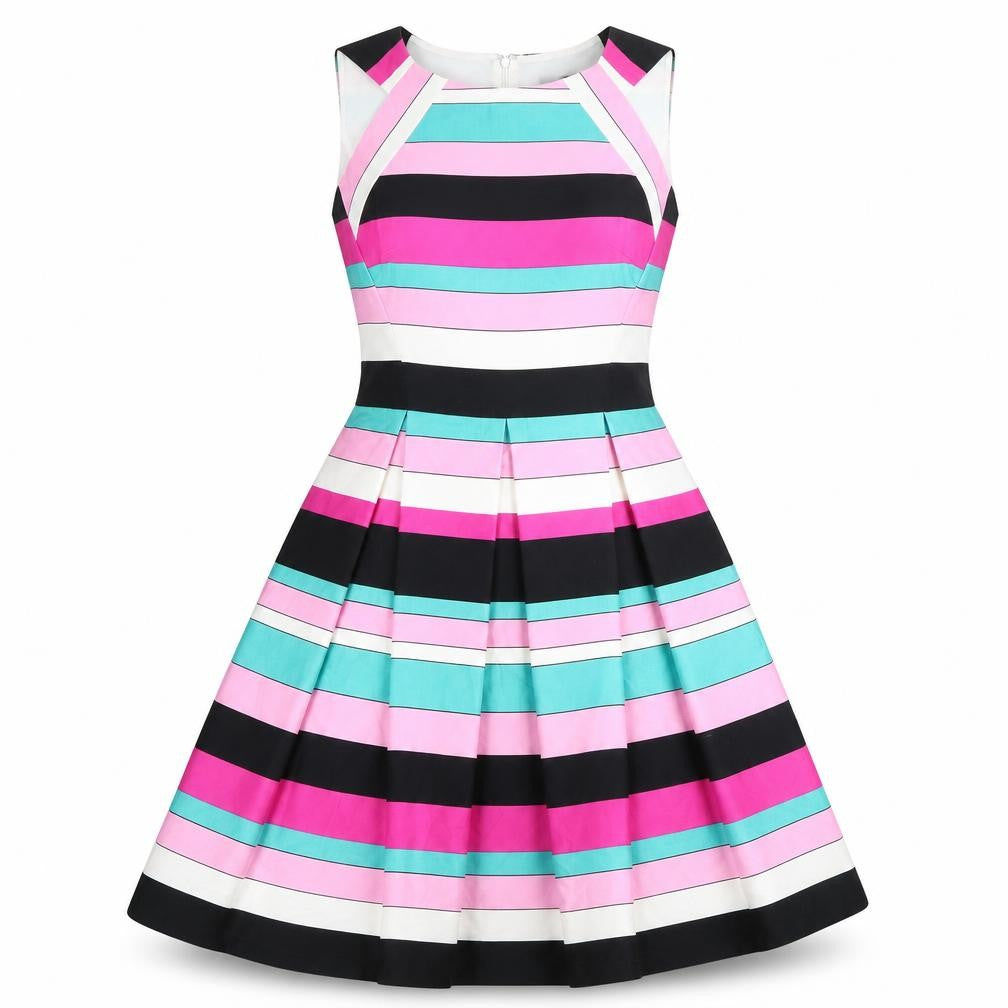 Nine West Women's Striped Fit & Flare Dress, Size 6