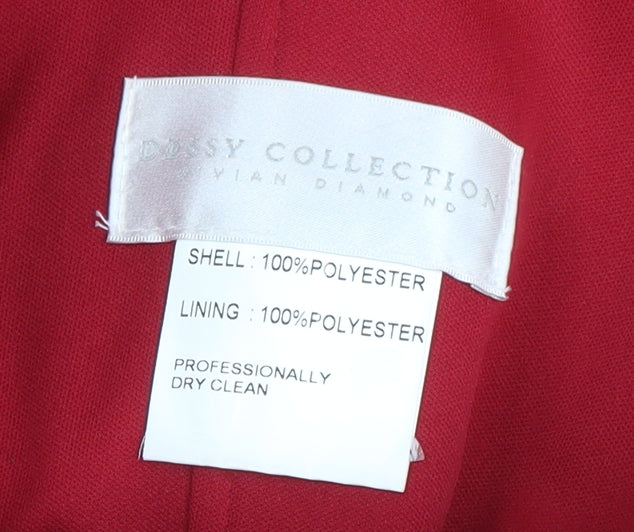 Dessy Collection Women's Red Strapless Dress, Size 8