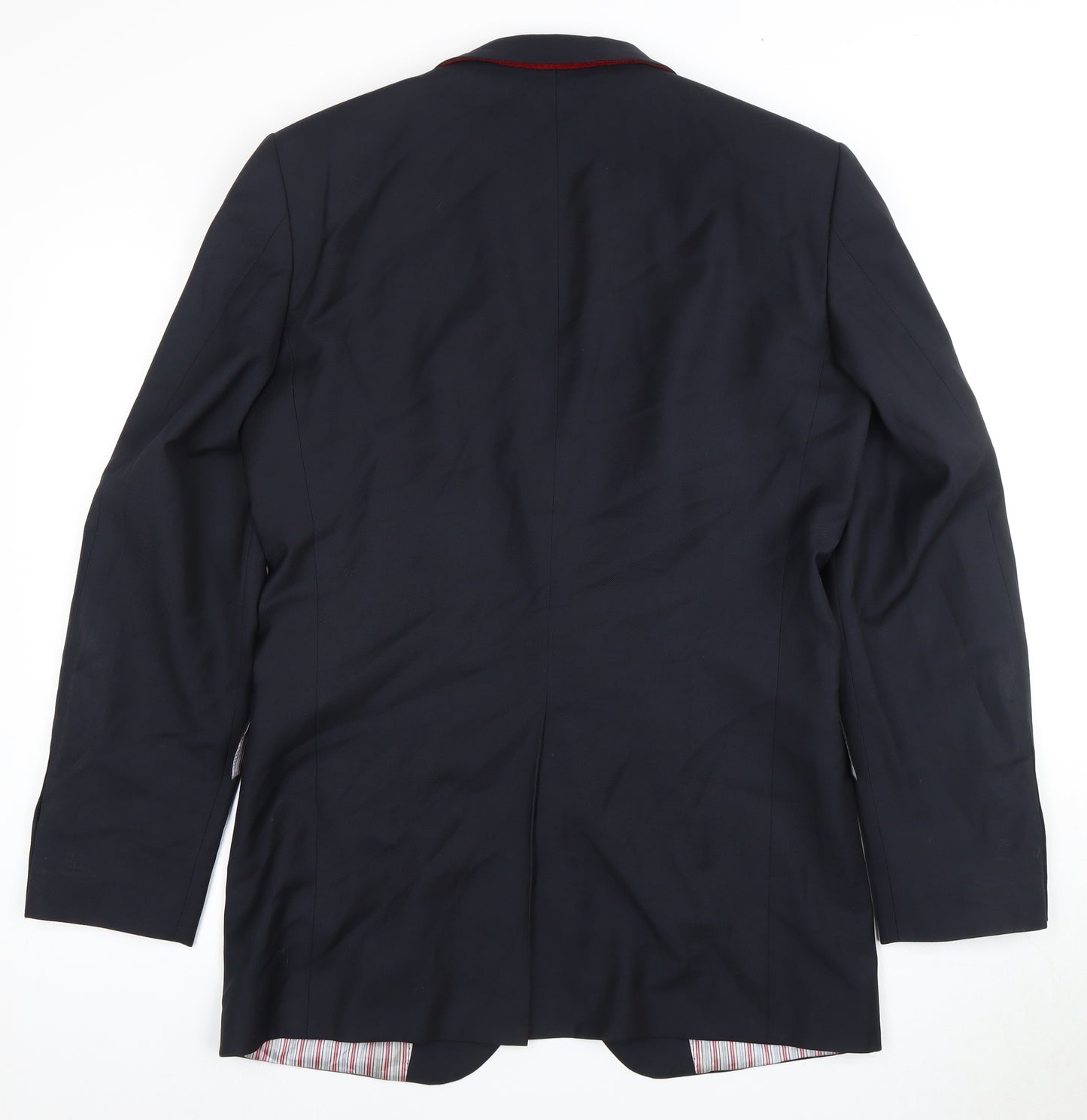Tommy Hilfiger Men's Blue Wool Blazer, 38 Regular Fit