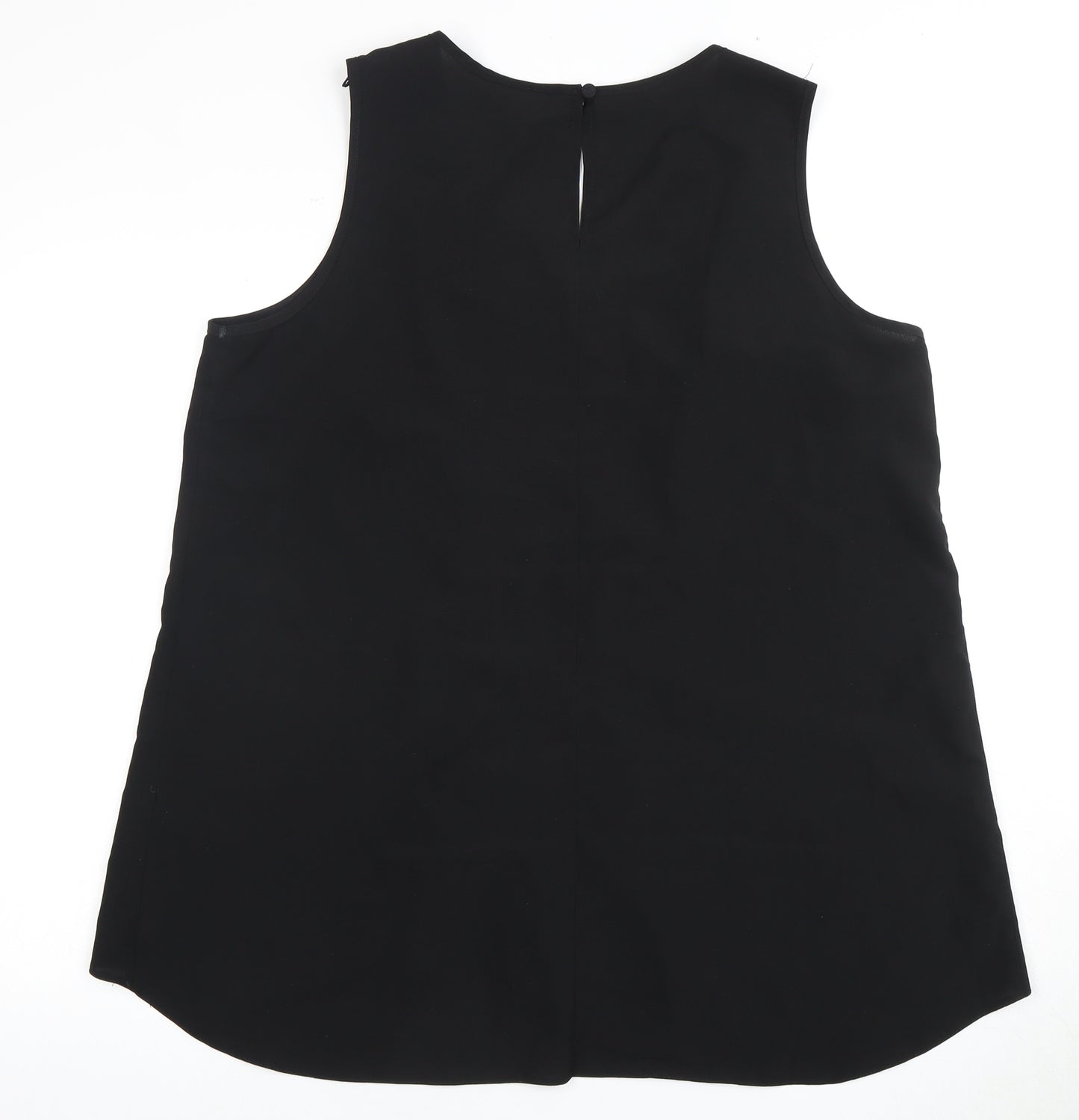 Wallis Women's Black Sleeveless Top XL - Sequin Accent