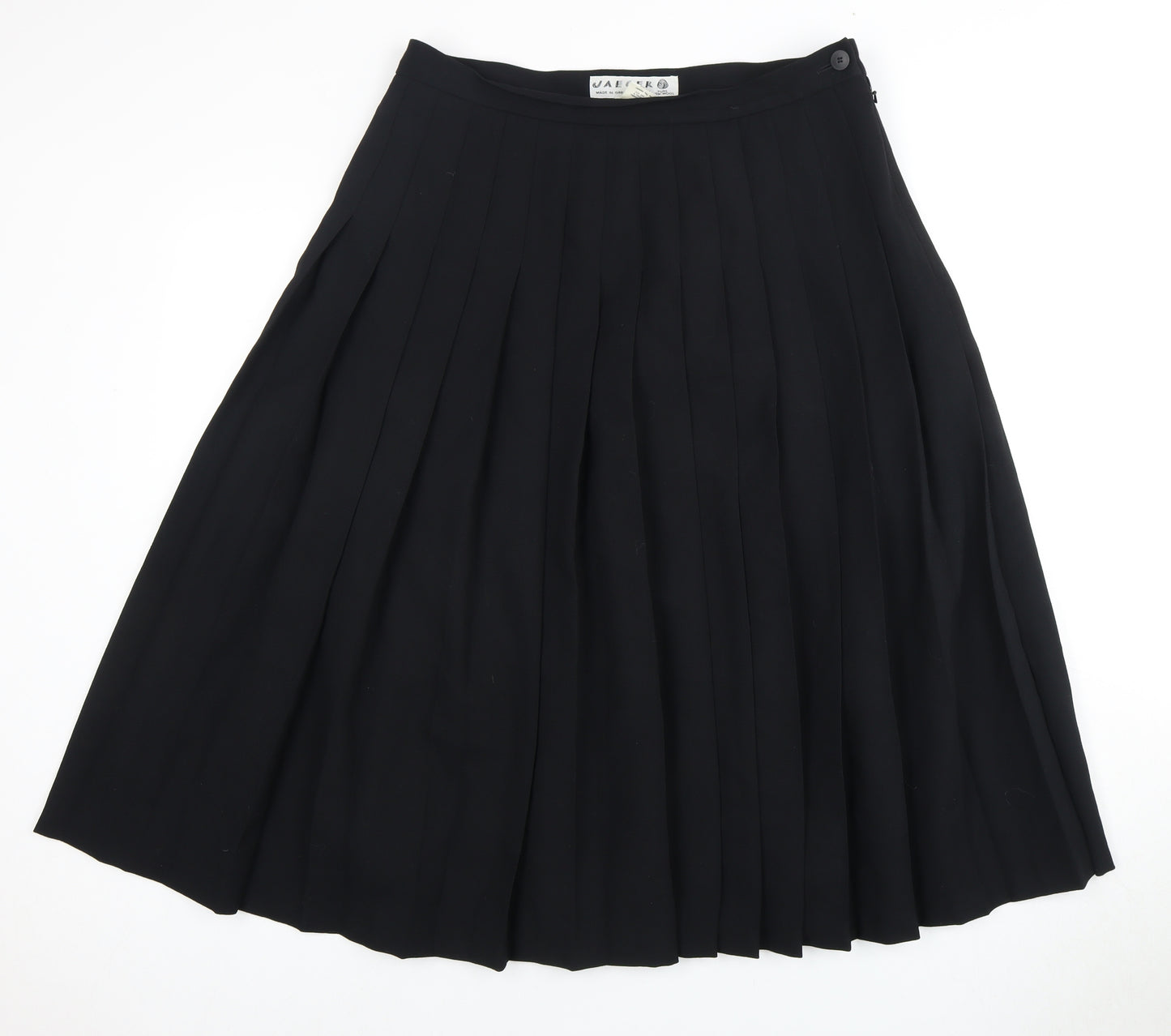 Jaeger Women's Black Pleated Skirt, Size 18