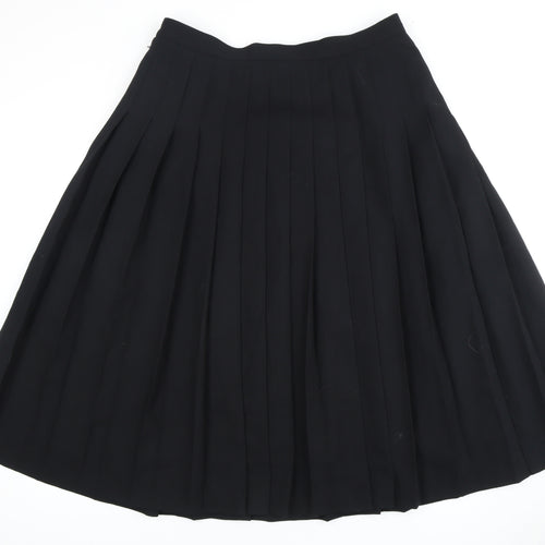 Jaeger Women's Black Pleated Skirt, Size 18