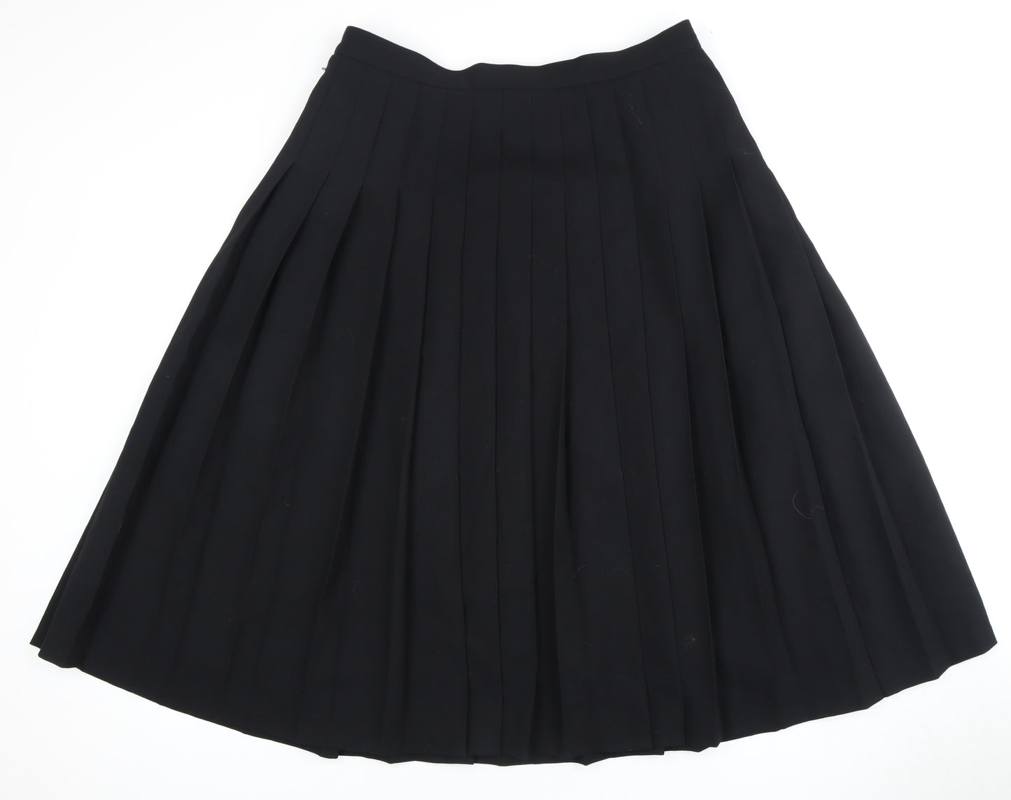 Jaeger Women's Black Pleated Skirt, Size 18
