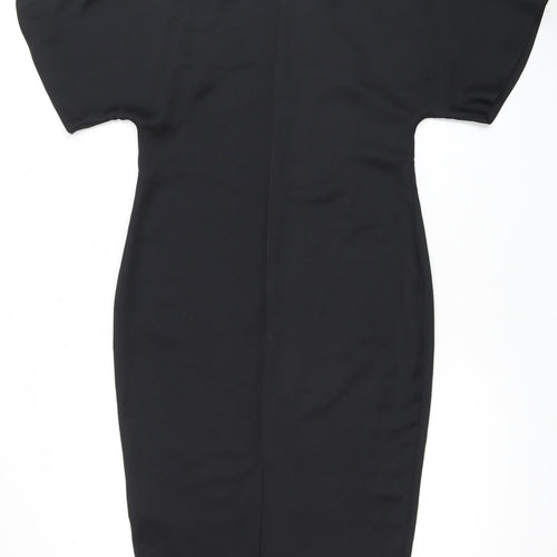 Debut Women's Black Sheath Dress, Size 8, Half Sleeve
