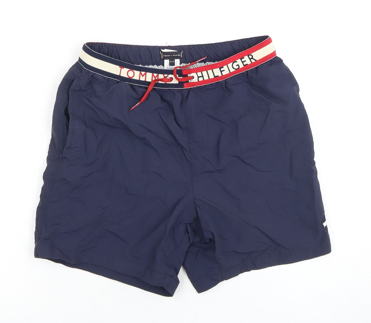 Tommy Hilfiger Boys Blue Swim Shorts 13-14 Years - Nautical Style