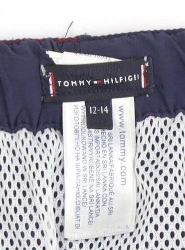Tommy Hilfiger Boys Blue Swim Shorts 13-14 Years - Nautical Style
