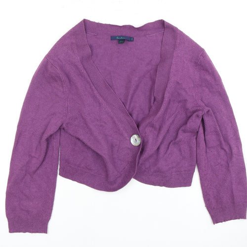 Berkertex Women's Purple Cardigan Size 14 V-Neck