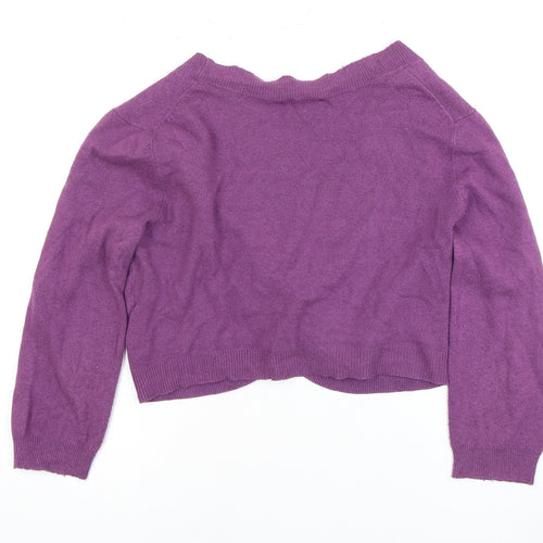 Berkertex Women's Purple Cardigan Size 14 V-Neck