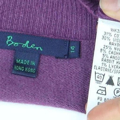 Berkertex Women's Purple Cardigan Size 14 V-Neck