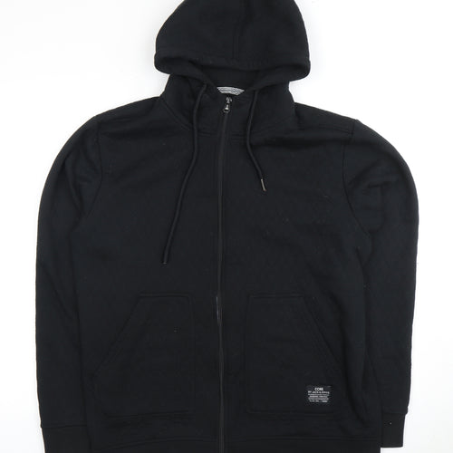 Jack & Jones Men's Black XL Full Zip Hoodie