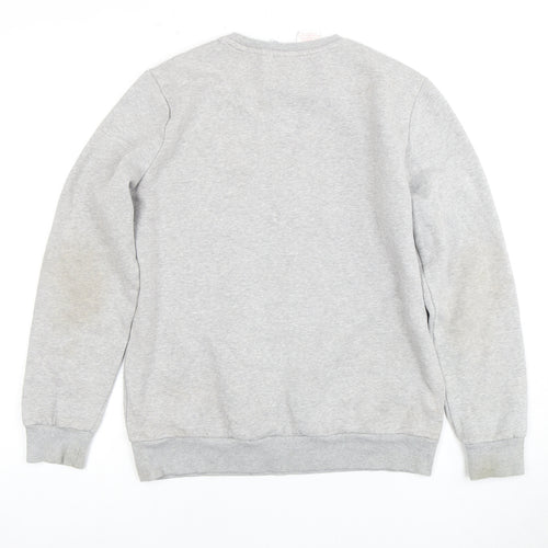 Adidas Boys Grey Pullover Sweatshirt 13-14 Years Logo Design