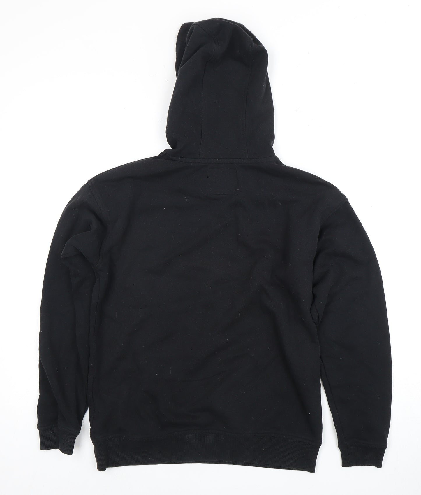 Jack Wills Black Girls Hoodie 12Y Pullover Graphic Print