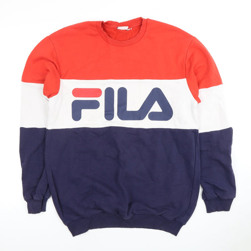 Fila Men's Multicoloured Sweatshirt S - Logo Pullover