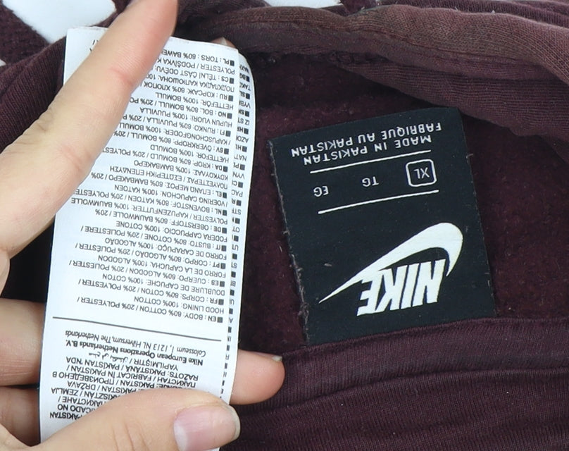 Nike Men's XL Multicoloured Fleece Hoodie