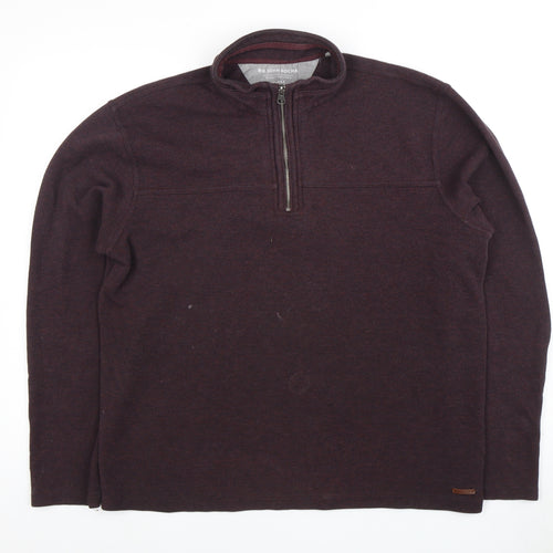 RJR John Rocha Men's Large Brown 1/4 Zip Sweatshirt