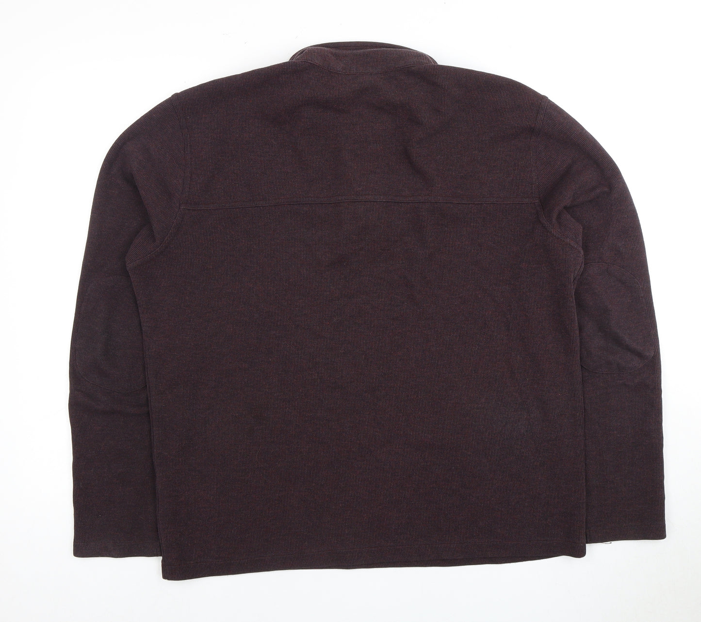 RJR John Rocha Men's Large Brown 1/4 Zip Sweatshirt
