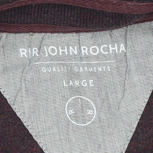 RJR John Rocha Men's Large Brown 1/4 Zip Sweatshirt
