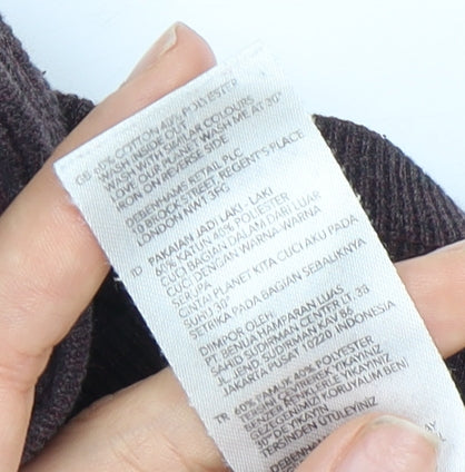 RJR John Rocha Men's Large Brown 1/4 Zip Sweatshirt