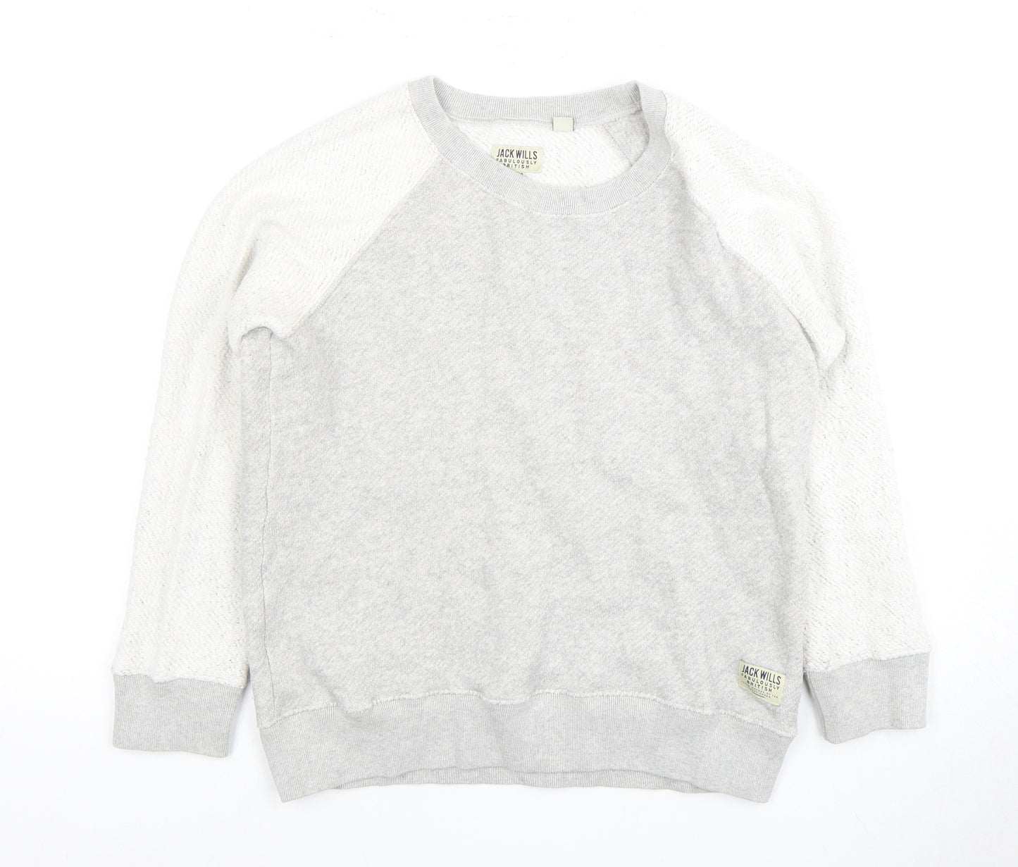 Jack Wills Grey Women's Pullover Sweatshirt Size 12