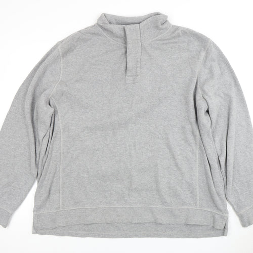 Fat Face Grey XL Henley Men's Sweatshirt