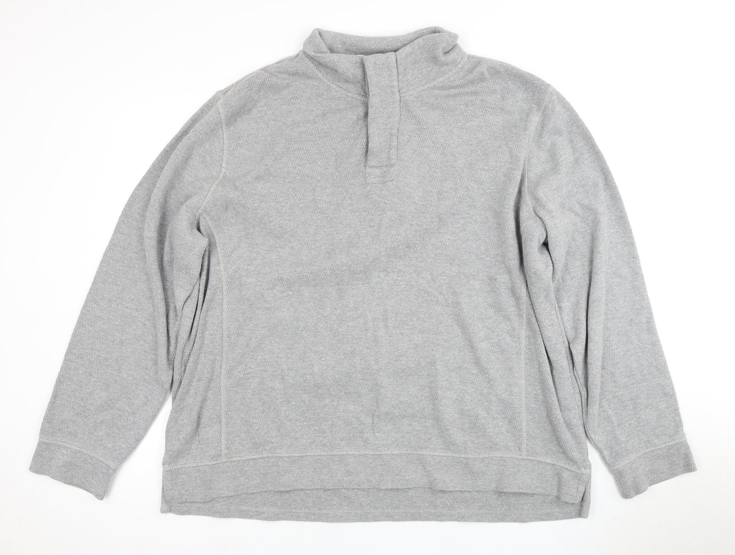 Fat Face Grey XL Henley Men's Sweatshirt