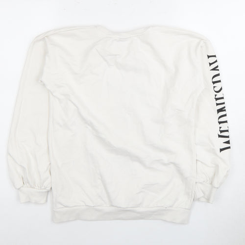 Girls White Wednesday Graphic Pullover Sweatshirt 13 Years