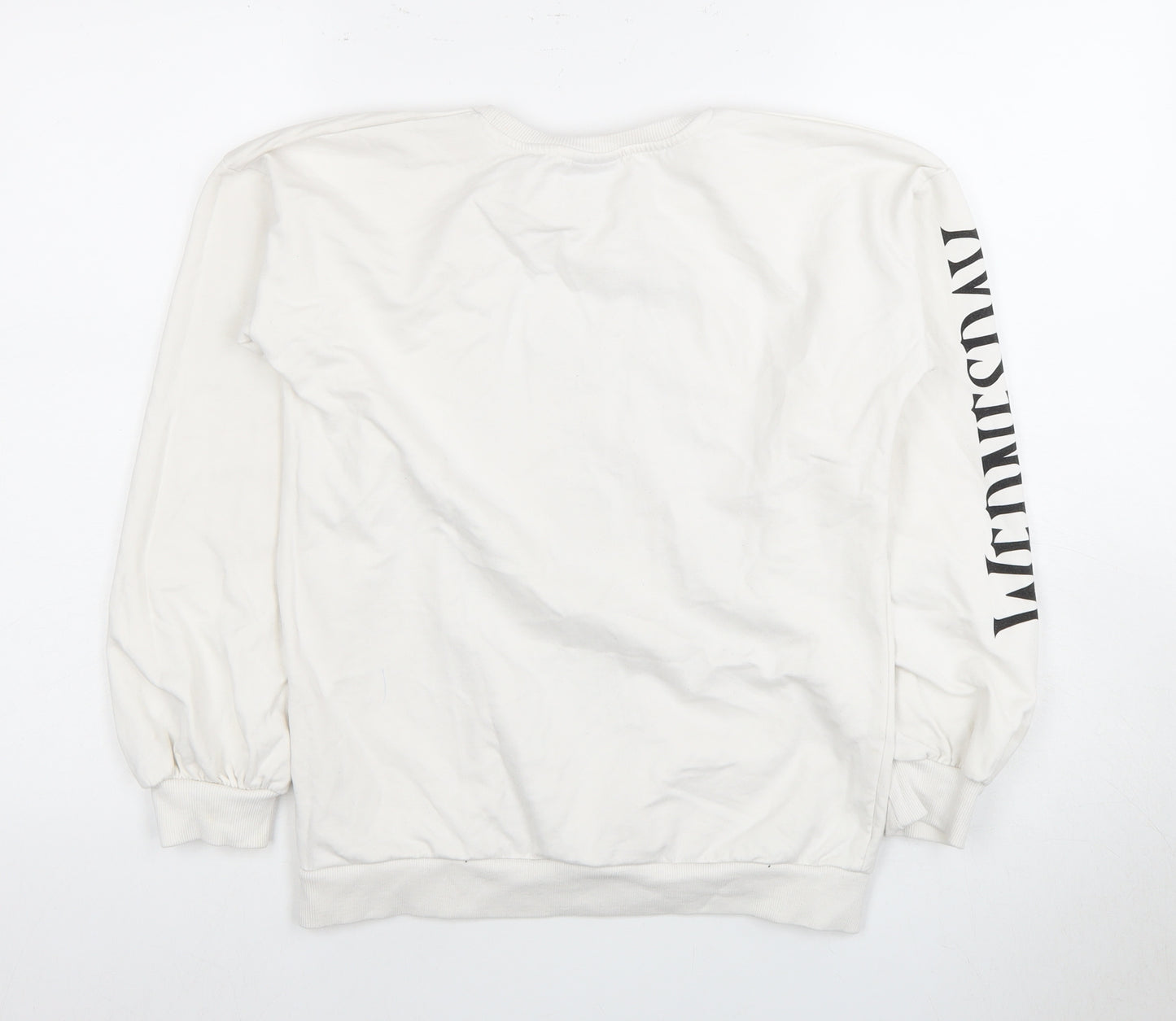 Girls White Wednesday Graphic Pullover Sweatshirt 13 Years