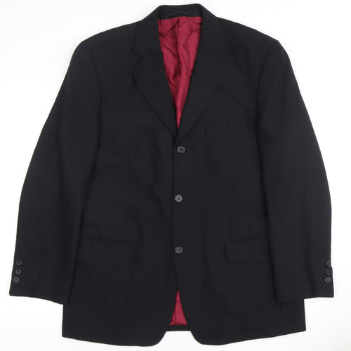Roberto Bassi Men's Black Blazer, Size 40, Formal