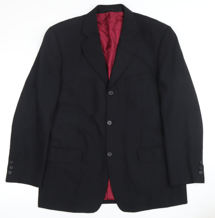 Roberto Bassi Men's Black Blazer, Size 40, Formal