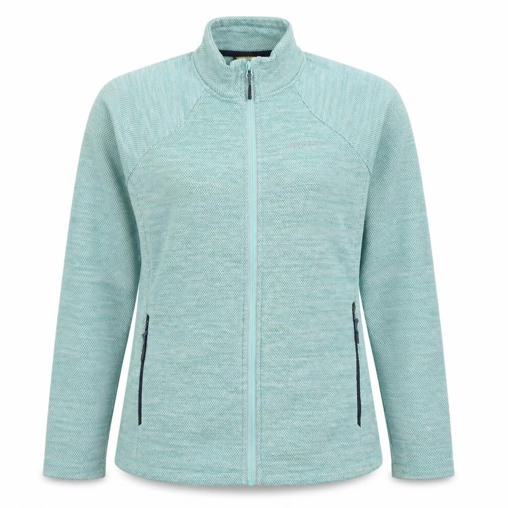 Front view of Craghoppers Women's Green Mid-Length Zip Jacket, size 12
