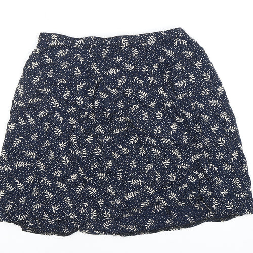 Eddie Bauer Women's Petite Blue Floral Skirt Size 6