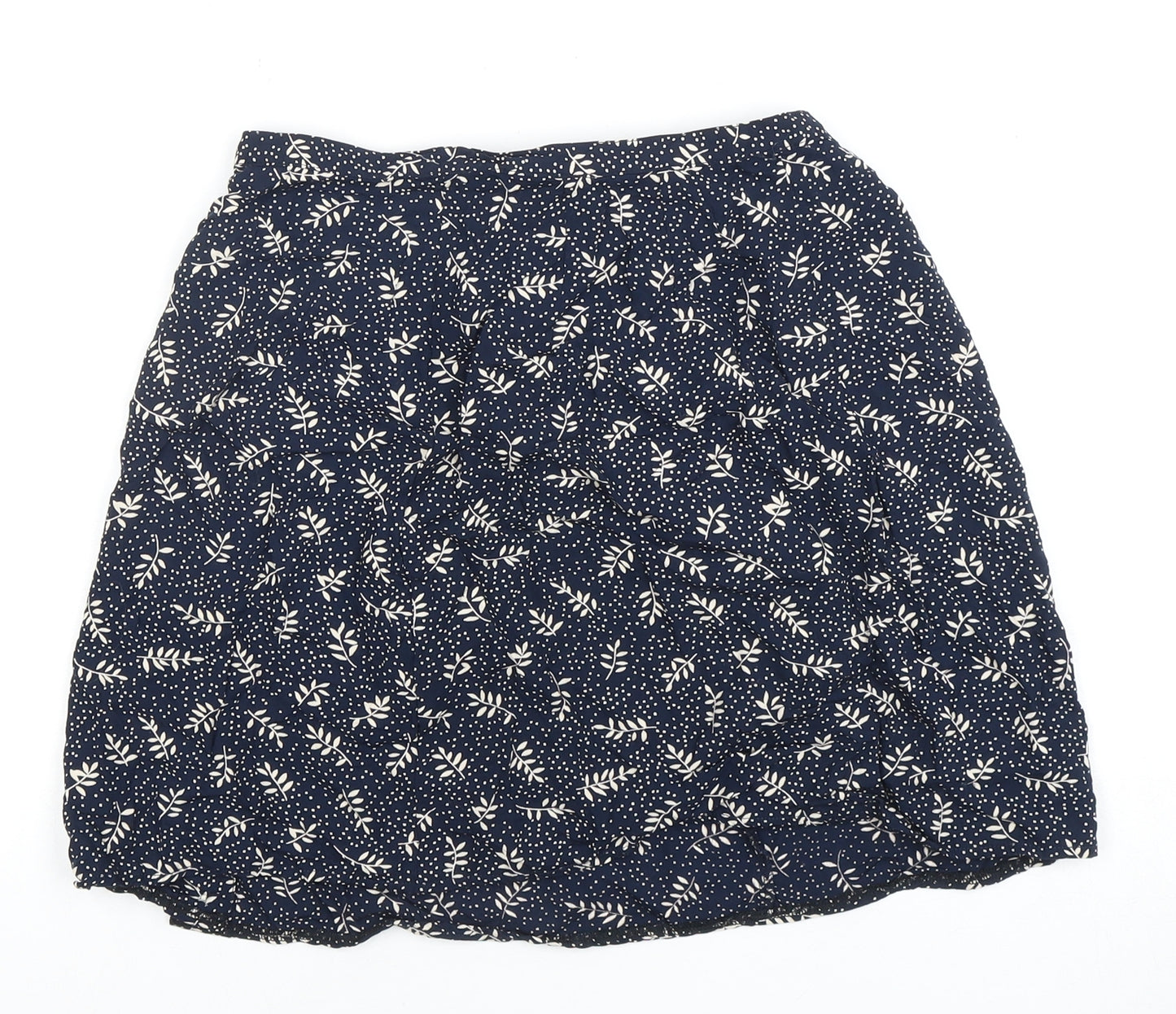 Eddie Bauer Women's Petite Blue Floral Skirt Size 6