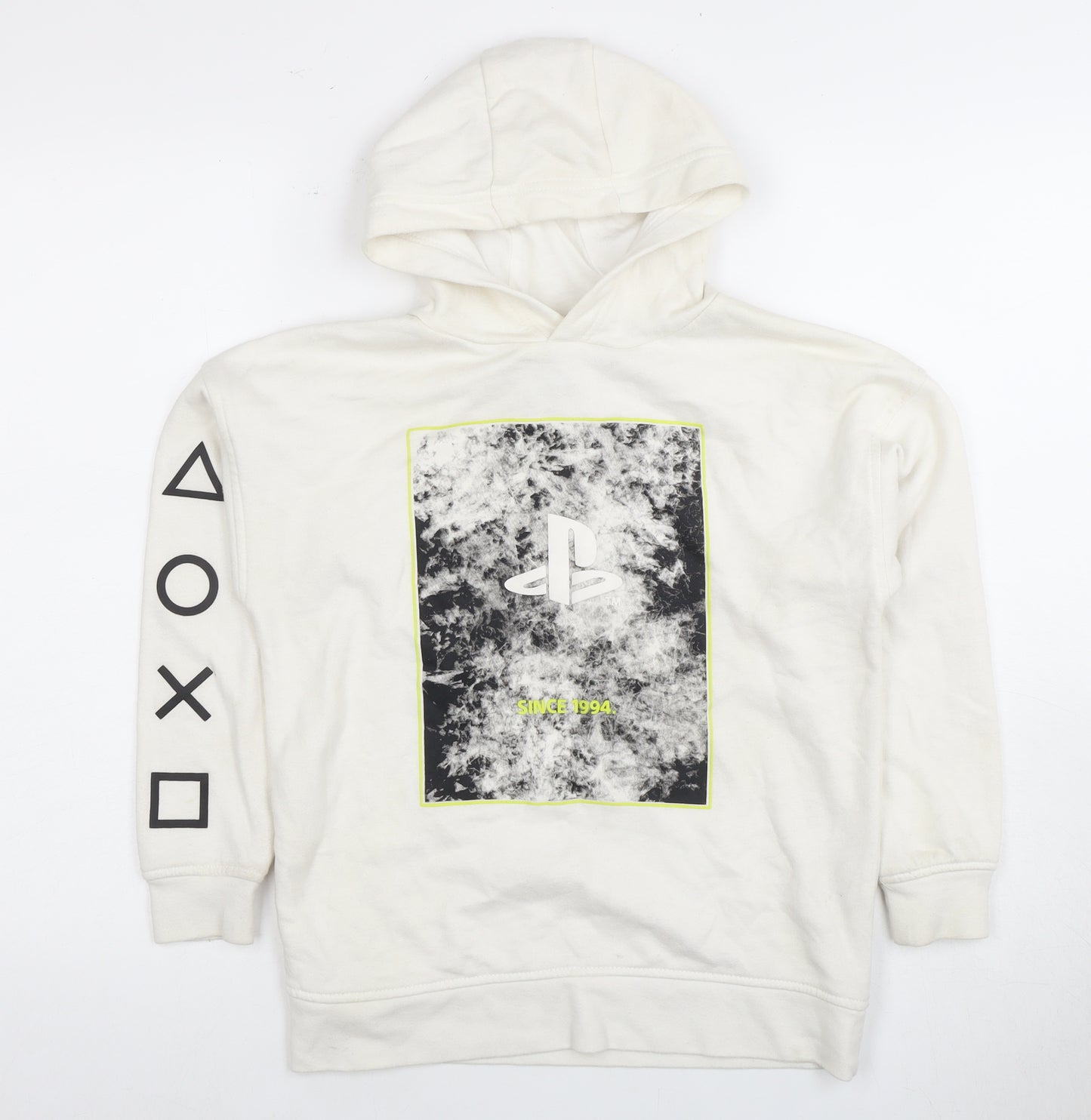 PlayStation Boys White Pullover Hoodie 9-10 Years